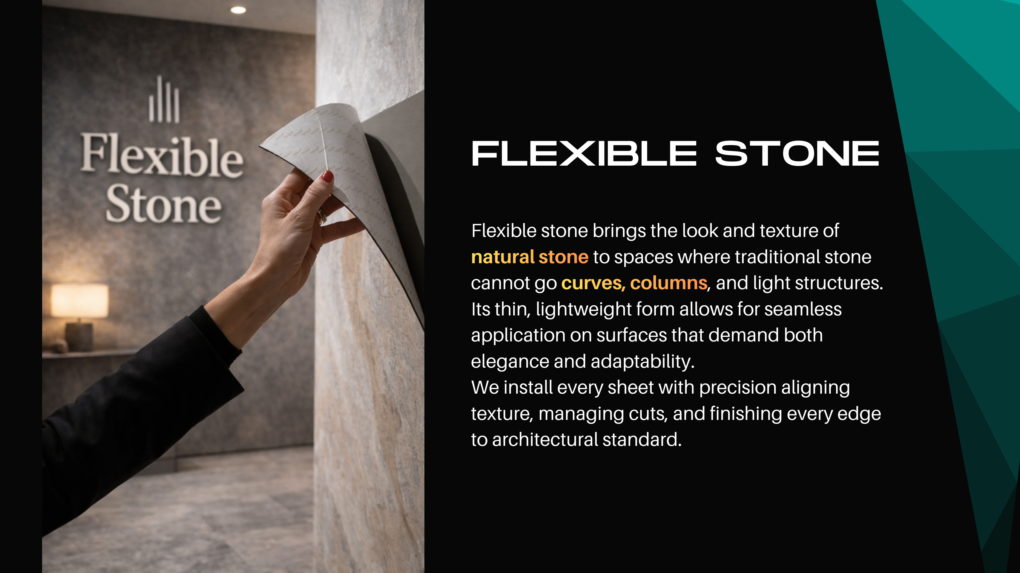 Flexible Stone panel 02